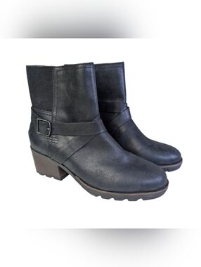 Sorel Cate Buckle Waterproof Leather Ankle Boots | Women’s 6.5